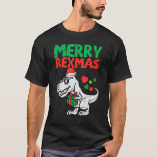 Merry Rexmas Santa Trex Dino Kleinkind Boys Christ T-Shirt