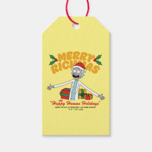 Merry Rickmas and Happy Human Holidays Geschenkanhänger