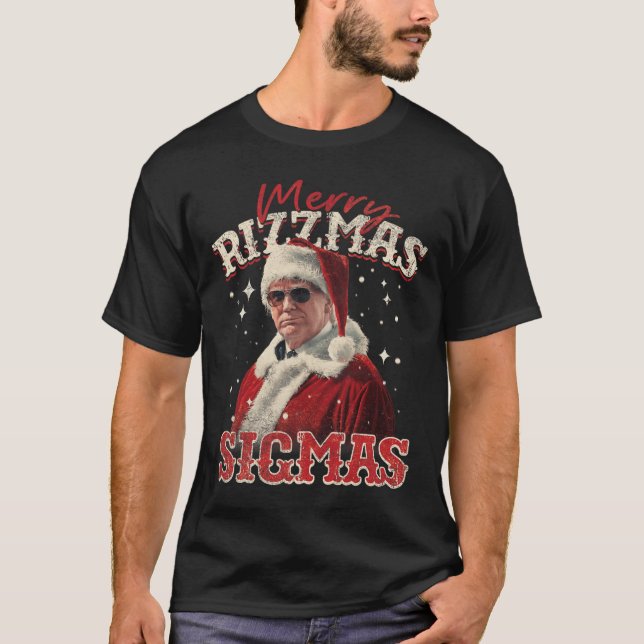 Merry Rizz Mas Sigmas-Gen Alpha Middle School Tru T-Shirt (Vorderseite)
