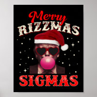 Merry Rizz Mas Sigmas Gen Alpha Trump Santa Christ