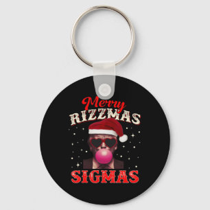 Merry Rizz Mas Sigmas Gen Alpha Trump Santa Christ Schlüsselanhänger