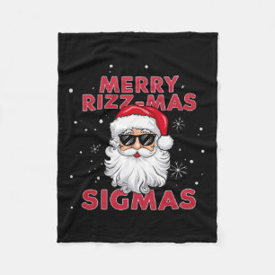 Merry Rizz Mas Sigmas Weihnachten Fleecedecke