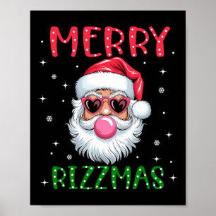 Merry Rizzmas Charisma Christmas Rizz Poster