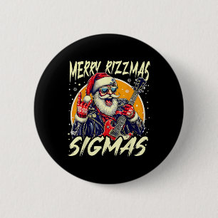 Merry Rizzmas Christmas Rizz Cool Santa Sungles Xm Button