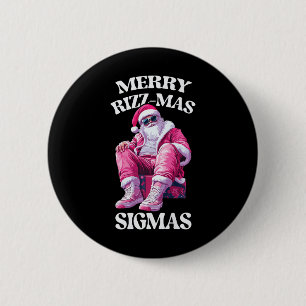 Merry Rizzmas Sigmas Santa Rizzler Jugend Kinder T Button