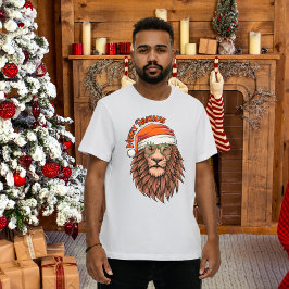 Merry Roarmas Christmas Lion T - Shirt