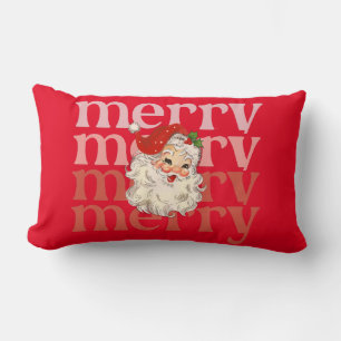 Merry Santa Weihnachten Lendenkissen