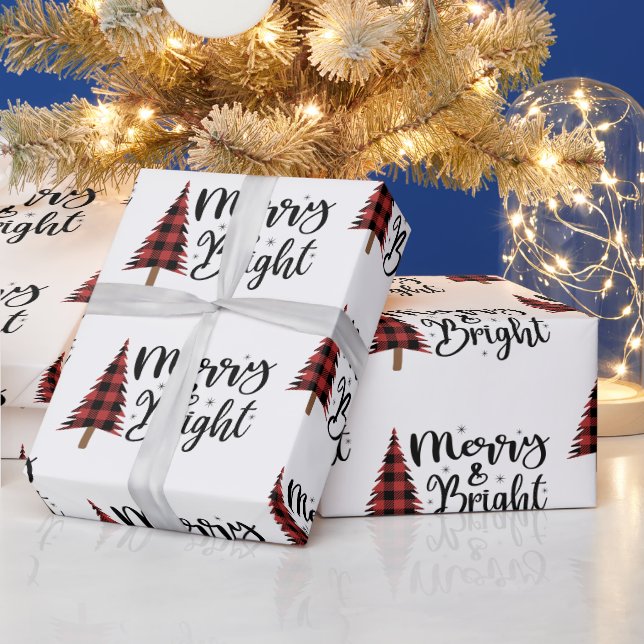 Merry-Script-Typografie Geschenkpapier (Feiertage)