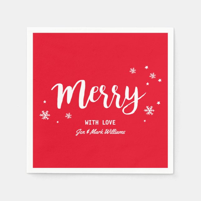 Merry Serviette (Vorderseite)