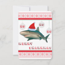 Merry Sharkmas Christmas Shark Card