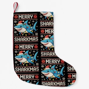 Merry Sharkmas Weihnachten Weihnachten Weihnachten Kleiner Weihnachtsstrumpf
