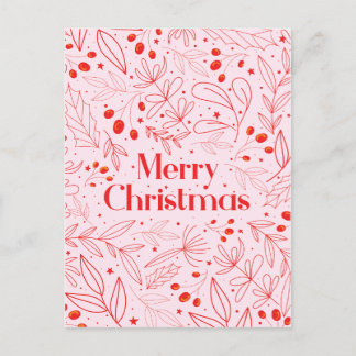 Merry Shinny Elegante Weihnachtskarte Ankündigungspostkarte