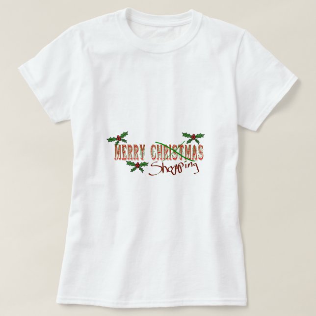 Merry SHopping T-Shirt (Design vorne)