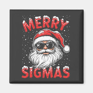 Merry Sigmas Funny Gen Alpha Middle School Weihnac Magnet
