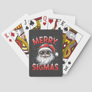Merry Sigmas Funny Gen Alpha Middle School Weihnac Spielkarten