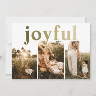 Merry Simple 3 Foto Joyful Feiertagskarte
