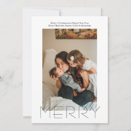 Merry Simple Elegante Personalisierte Weihnachten