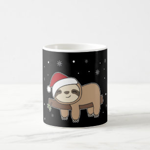 Merry Slothmas Funny Sloth für Weihnachtskaffee Mu Kaffeetasse
