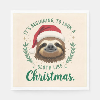 Merry Slothmas, Napkins Serviette