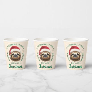 Merry Slothmas, Paper Cups Pappbecher