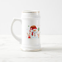 Merry Snowman und Bright Baby Rentiers