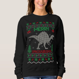 Merry Spinosaurus Xmas Ugly Spinosaurus Weihnachte Sweatshirt