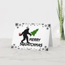 Merry Squatchmas Feiertagskarte