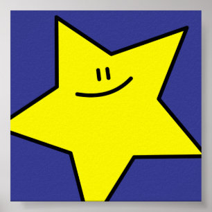 Merry Star Print Poster