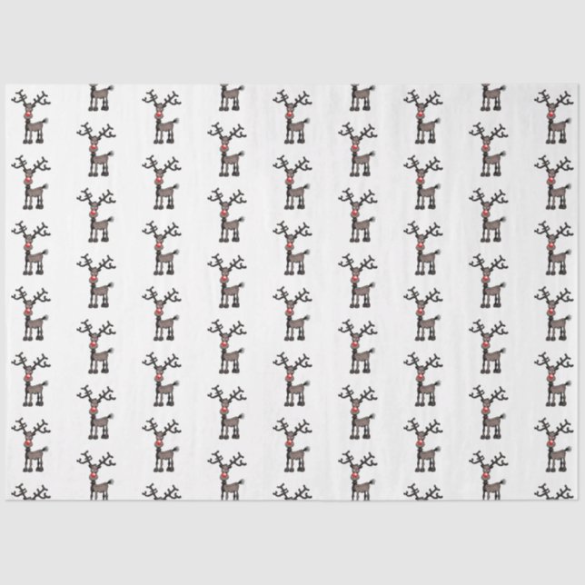 Merry Stressmas mit Rudolph Seidenpapier (Vorderseite)