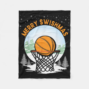 Merry Swishmas Fun Weihnachten Weihnachten Bysketb Fleecedecke