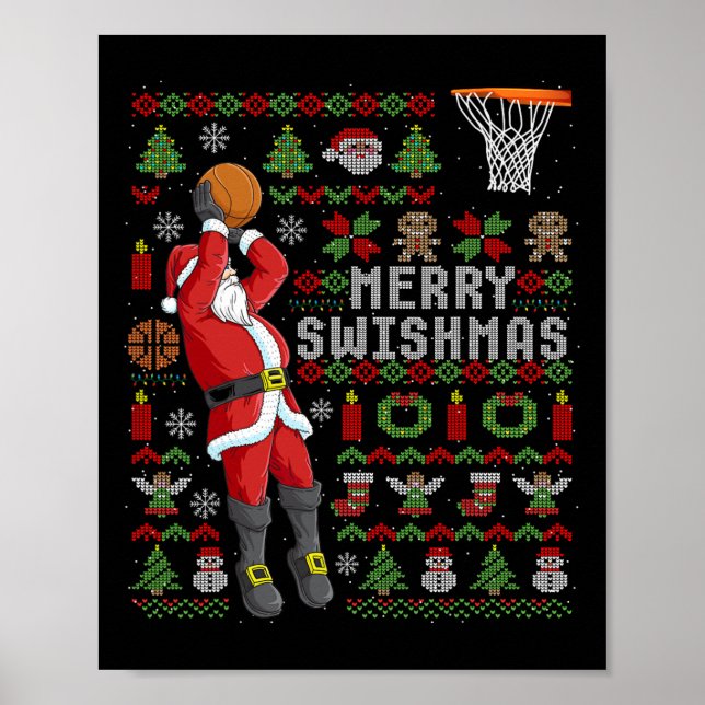 Merry Swishmas Ugly Christmas Poster (Vorne)