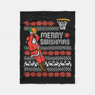 Merry Swishmas Ugly Christmas Sweater Bysketll Paj Fleecedecke