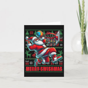 Merry Swishmas Weihnachts Basketball Ugly Youth Sw Karte