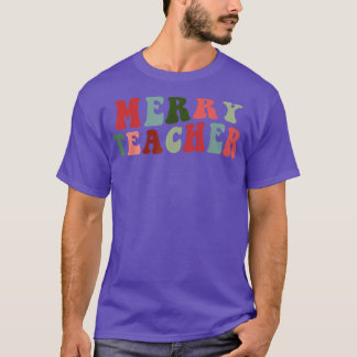 Merry Teacher School Weihnachten Santas Favorite T T-Shirt