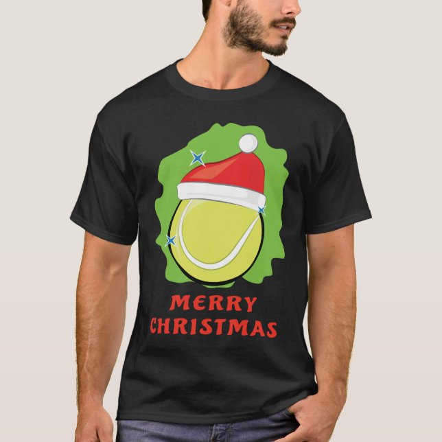 Merry Tennis Christmas - Funny T-Shirt (Vorderseite)