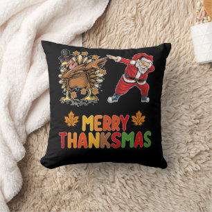 Merry Thanksmas Erntedank Herbst Weihnachtssaison Kissen