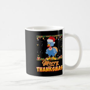 Merry Thanksmas Turkey Santa Elf Erntedank Chri Kaffeetasse