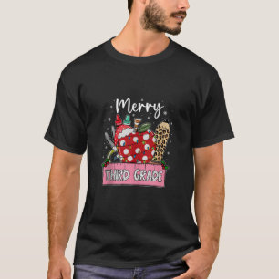 Merry Third Grade Weihnachten 3. Klasse Weihnachte T-Shirt