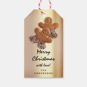 Merry to Holiday Geschenk Happy New Gingerbread Go Geschenkanhänger