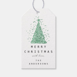 Merry to name Holiday GreenDiamond Weihnachtsbaum Geschenkanhänger