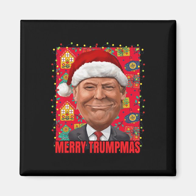 Merry Trump Xmas 2024 Magnet (Vorne)