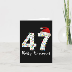 Merry Trumpmas 47 Family Matching Pj Funny Christm Karte