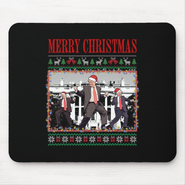 Merry Trumpmas - Santa Claus Donald Trump Tance Mousepad (Vorne)