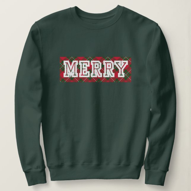 Merry Ugly Christmas Sweater Sweatshirt (Design vorne)