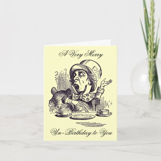 Merry Un-Birthday Feiertagskarte (Vorderseite)