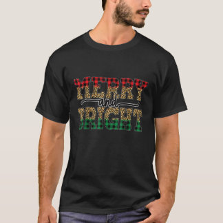 Merry und Bright Buffalo Kariert Leopard Blick Paj T-Shirt
