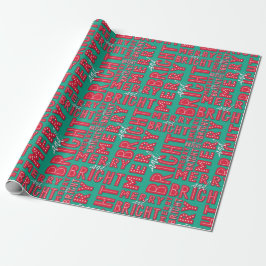 Merry und Bright Geschenkpapier