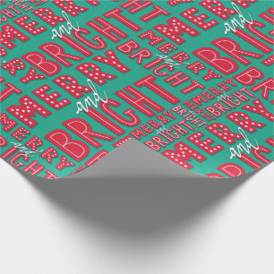Merry und Bright Geschenkpapier