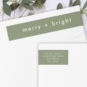 Merry und Bright   Grüne Weihnachtsfeier Rücksende