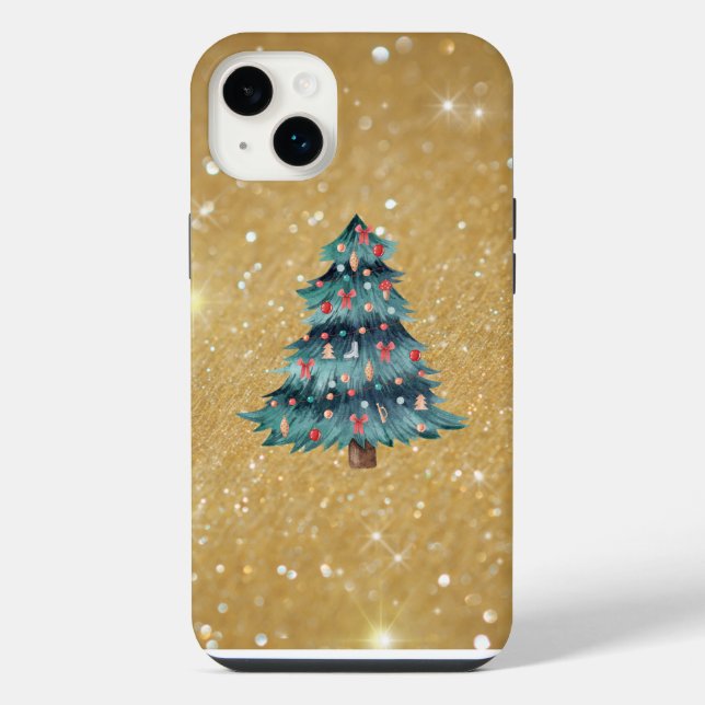 Merry und Bright iPhone 14 Plus Hülle (Rückseite)